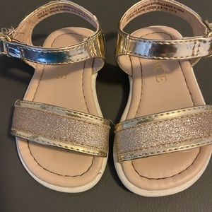 Gold sparky sandals